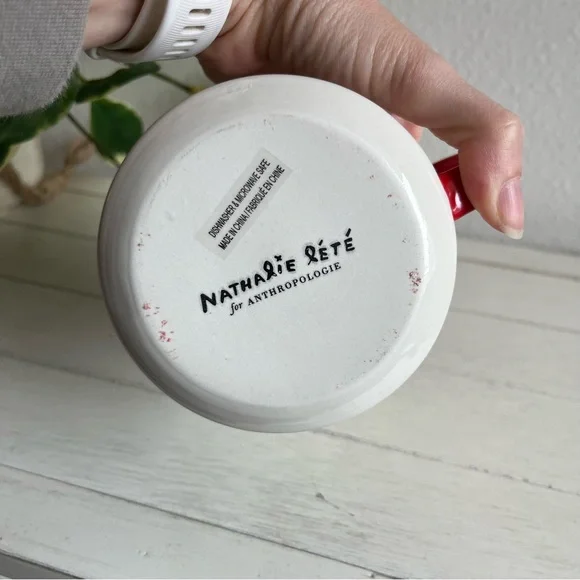 Nathalie Lete for Anthropologie Bouquet Monogram Letter “C” Mug Coffee Tea - Picture 3 of 6